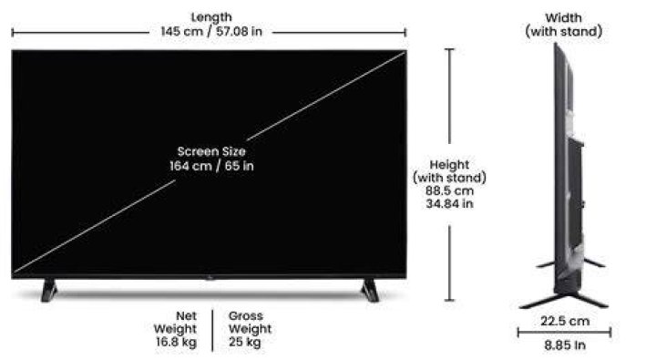 Comprehensive Guide to the Height and Width of 65 Inch TV