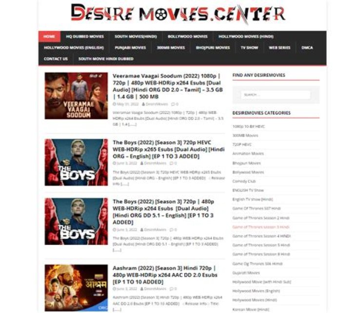 Desiremovies: Download Bollywood & Hollywood Movies - [Guide & Info]
