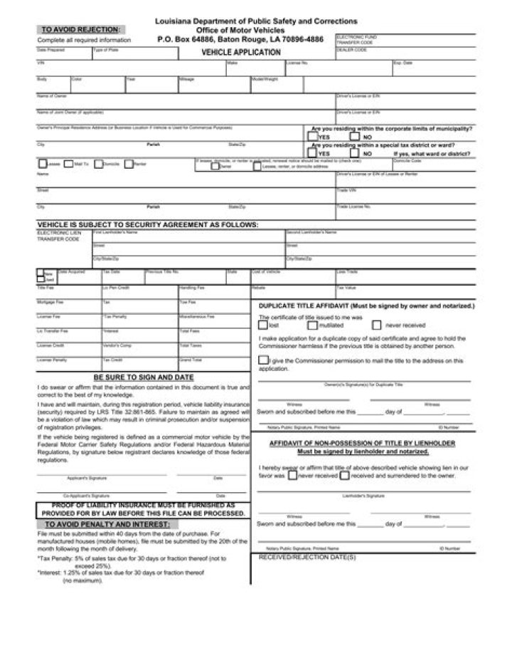Louisiana Vehicle Registration: A Comprehensive Guide for Residents