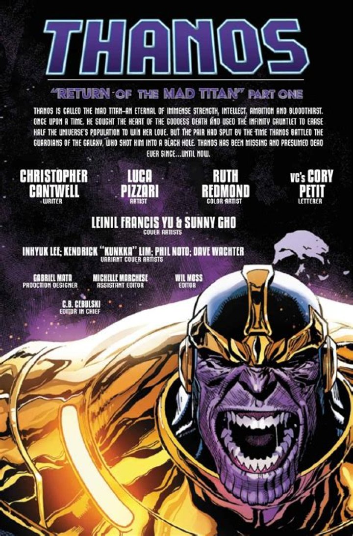 Thanos: The Mad Titan Marvel's Most Iconic Villain
