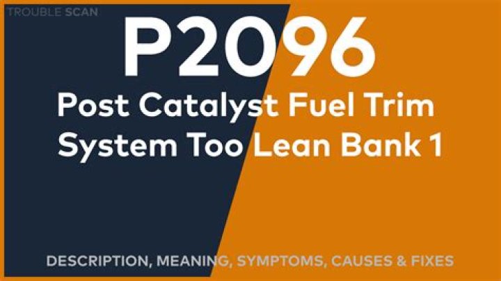 Understanding the P2096 Code: Diagnosis, Causes, and Solutions