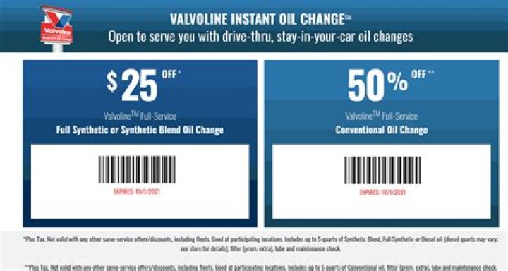 Valvoline 50 Off Oil Change Coupon Printable Free: Your Ultimate Guide to Save Big!